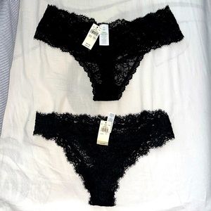 Two Aerie lace thongs